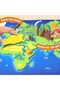 World Map Puzzle with Relief Shapes - 3