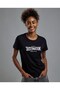 Typography Print T-Shirt with Crew Neck and Short Sleeves