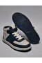 Navy Blue Boy's Color Block High Top Sneakers - 3