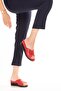 Genuine Leather House Slippers Özl.2763 Red Snake - 6