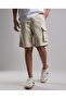 Solid Cargo Shorts with Button Closure - 2