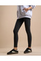 Black Women's Color Block Lace Up Sneakers - 2