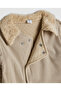 Beige Boy Solid Collared Romper - 3