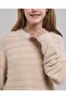 Textured Sweater with Crew Neck and Long Sleeves - 5