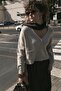 Gold Buttoned Knitwear Cardigan Stone