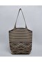 Brown Women's Patterned Shoulder Bag - 2