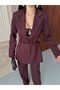 Blazer, Checked Jacket, Pants Suit, and a Thin Belt That Ties at the Waist