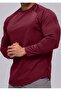 Men's Running Sports Raglan Oval Cut Long Sleeve Cotton Combed T-Shirt
