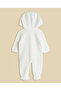 Ivory Boy's Appliqued Hooded Sleepsuit - 2