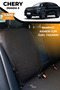Anti-Sweat Car Seat Protector Cover 100% Cotton 5-Piece Full Set Black Chery Omada 5 - 2