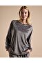 Self Patterned Long Sleeves Pyjama Set - 4