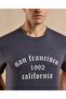 Typography Print T-Shirt with Crew Neck and Short Sleeves - 5