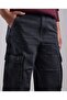Solid Relaxed Jeans with Button Closure - 4
