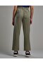 Solid Woven Pants with Button Closure - 4
