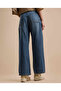 Faded Baggy Jeans with Button Closure - 4