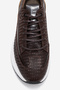 Men's Thick Sole Lace-Up Sneaker Genuine Leather Mc 22449 Brown - 2