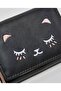 Black Women's Embroidered Tri-Fold Wallet - 4