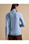 Solid Sweater with Turtleneck and Long Sleeves - 2