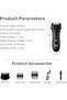 Rechargeable Waterproof Trimmer for Body & Groin Hairs LED Display - 5