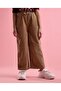 Textured Loose Fit Pants with Elastic Waist - 2