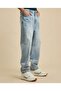 Faded Relaxed Fit Jeans with Button Closure - 3