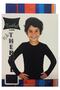 Unisex Children's Black Thermal Bottom and Top Set D135-D136 - 3