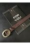 Suede Oval Antique Buckle Women's Trouser Belt, Coat Belt, Shirt Belt, Dress Belt - 3