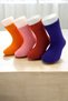 4 Pairs of Toe Seamless Winter Thick Towel Girl's Socks - 2