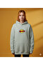 Lenithra Pop Art Van Gogh Back Printed Unisex Oversize Beige Hoodie - 4