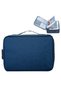 Document Storage Bag, Security Code, Waterproof, 37x10.5x27 cm, Navy Blue - 5
