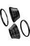 18 PCS Filter Ring Adapter Set, Camera Lens Filter Aluminum Alloy 9 PCS Step-up and 9 PC