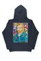 Lenithra Pop Art Van Gogh Back Printed Unisex Oversized Smoked Hoodie - 4