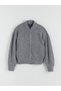 Xside Gray Knitwear Plain Women's Cardigan - 5