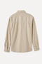 Men's Beige Regular Fit Long Sleeve Velvet Shirt - 6