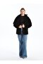 Lcw Vision Stand Collar Women's Fur Coat - 4
