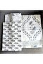 Heritage Block Print 100% Cotton Percale Bedsheet with 2 Pillowcases - 2