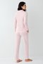 Women's V-Neck Shirt Pajamas Set, Seasonal Pajamas Set 50% Modal 50% Cotton - 4