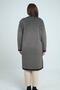 Women's Herringbone Patterned Large Size Long Knit Cardigan with Pockets - 4