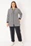 Striped Hooded Zipper Pocket Long Sleeve Bottom-Top Tracksuit Set - 7
