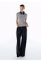 High Waist Wool Pants Black - 3