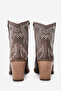 Women's Stoned Thick Sole Western Boots Real Suede Leather Zy 1610 Vi̇zon - 6