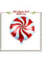 45cm - Red Candy Christmas Foil Balloon - Christmas Ornament - Balloon - 1 Piece