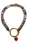 Handmade Evil Eye Beaded Multicolored Cat and Dog Necklace - 3