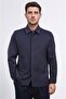 Comfort Fit Bi-Stretch Light Textured Navy Blue Unlined Shirt Jacket
