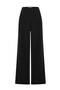 High Waist Wool Pants Black - 6