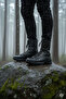 Strike Lace-Up Casual Men's Military Boots Black - 4