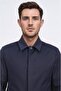 Comfort Fit Bi-Stretch Light Textured Navy Blue Unlined Shirt Jacket - 6