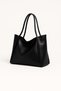 Large Size Vintage Soft Leather Casual Model Large Volume Black Women's Shoulder Bag Handbag - 8