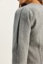 Women's Gray O-Neck Open Front Self-Textured Lined Jacket 0488 60283670 - 6