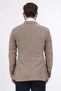 Slim Fit Mono Collar Dark Beige Unlined Single Jacket - 4